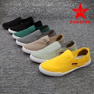 G5 CONXEGN Canvas Shoes Men's Slip-On Lazy Shoes Summer Breathable Deodorant Old Beijing Cloth Shoes