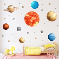 3D Wall Sticker Decoration Sticker Solar System 9Planet Sticker Colourful Sticker Planet Warna-Warni