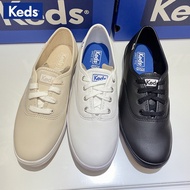 Keds White Shoes Leather Women's Shoes Genuine Leather Classic Casual Sneakers All-Match Handy Tool Shallow Mouth Flat Shoes Korean hello