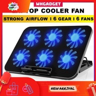 ⭐LOW PRICE⭐ STRONG 6 FAN Laptop Cooler Fan Gaming | Laptop Stand Cooling Pad | Laptop Stand With Fan | Kipas Laptop Cooling |电脑散热风扇