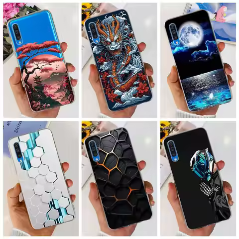 Fashion Painted Case For Samsung Galaxy A50 A50S A30S Soft Silicone TPU Back Cover For Samsung A30S 