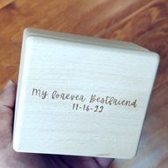 Angelagifts wooden custom song My forever bestfriend photo engraved digital music box,personalized f