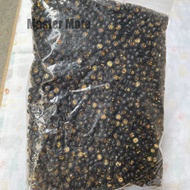 HITAM 1 pound 6mm black gold alphabet letter beads