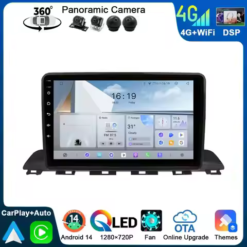 2 Din 9 Inch Car DVD Multimedia Player CarPlay For Hyundai HB20 2019-2025 Android 14 Head Unit 8Core