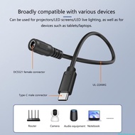 dingdongaa Reliabled DC35135 DC5521 Connector Cord Female to USB Male Stable Transfer