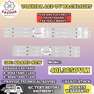 40L3650VM TOSHIBA 40 INCH LED TV BACKLIGHT ( LAMPU TV ) 40L3650 40L3650V