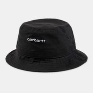 Carhartt WIP Script Bucket Hat 漁夫帽 卡哈 歐線 Logo 刺繡小字 黑白 帽子