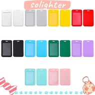 SOLIGHTER Credit Card Holders, Plastic Business Card Holder, Cartoon ID Card Sleeve Child