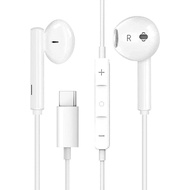 Fon Kepala USB C Fon Telinga Jenis C untuk Samsung Galaxy S21 Ultra 5G Magnetik HiFi Stereo Fon Teli