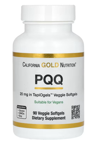 CALIFORNIA GOLD NUTRITION - 高濃度專利PQQ 20毫克 90粒素食軟凝膠囊 - 平行進口 - EXP: 2027.08