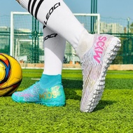 Football Shoes Primary School Students Children's Spikes Competition High-Top Training Shoes Adult A