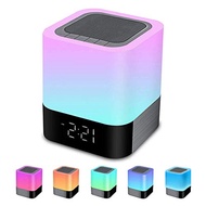 Night Light Bluetooth Speaker, Alarm Clock Bluetooth Speaker / FROM USA