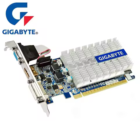 GIGABYTE G 210 1GB n210 Graphics Cards 64Bit GDDR3 Video Card Original n210 G210 1G for nVIDIA Gefor