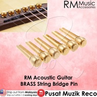 RM Acoustic Guitar Copper Brass String Pin Bridge Pin 6pcs Pin Kapok Gitar Akustik Guitar Acc 【M'sia Seller READY STOCK】