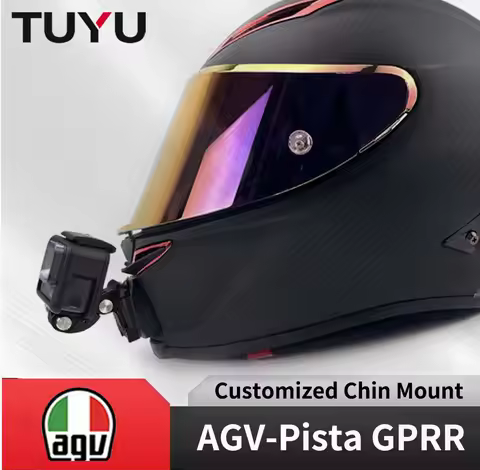 TUYU Premium Customized Motorcycle Helmet Agv Pista GPRR K1 K5S K6luminium Chin Mount for GoPro Max 