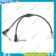 【dgk43s14c7】1/8 Inch Socket to 1/4 Inch Plug Y Splitter Adapter Cable 0.24M 3.5mm Female Stereo to D