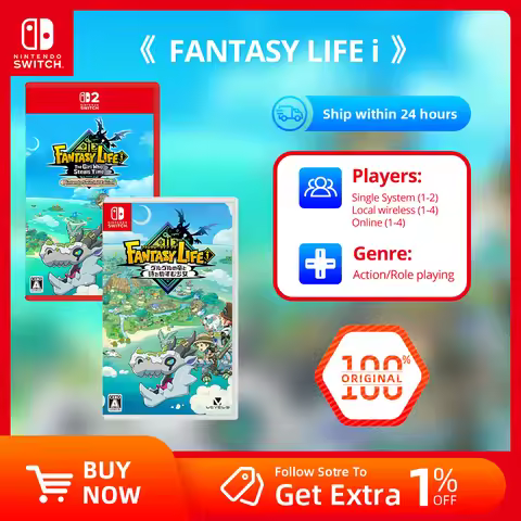 Nintendo Switch Game - Fantasy Life i Guruguru Dragon and the Timeless Girl - Role Playing Games Phy