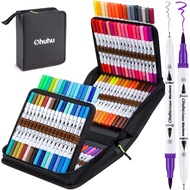 Ohuhu Art Marker Pens, Brush Tip, Watercolor Pen, Water-Based, Brush Type, Extra Fine Point, Brush, 