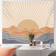 Bohemian-Style Tapestry Wall Decoration Bohemian Retro Style 1970s Rainbow Sun Tapestries Home Decor