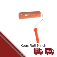 Kuas Rol Cat Tembok 9 inch pendek 4 inch Panjang Anti Rontok Paint Roller