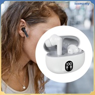 [LsxmzMY] Wireless Earbuds Headset Lightweight LED Display for Running Sport Gym