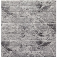 70X77 CM Wallpaper Dinding 3D Foam Kamar Tidur Aesthetic Ruang Plafon Tamu Batu Bata Dekorasi Dindin