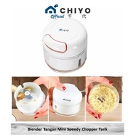 CHIYO Living - Mini Speedy Chopper Hand Blender Pull Spice Grinder Crusher - Mini Blender