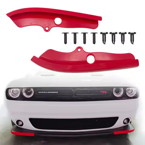 2Pcs Front Bumper Car Lip Splitter Protector Lip Spoiler Diffuser Guard Cover For Dodge Challenger R
