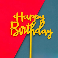 ป้ายปักเค้ก 10 ชิ้น  Happy Birthday อุปกรณ์ตกแต่งเค้ก DDCAFE