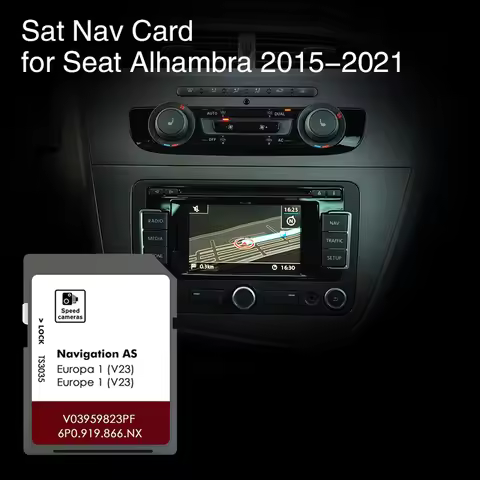 for Seat Alhambra Navi System 2015-2021 Car Navigation SD Card MIB2 AS V23 Map Cover Netherlands Ger