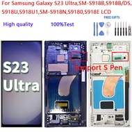 For Samsung Galaxy S23 Ultra, SM-S918B, S918B/DS, S918U, SM-S918N, S918E LCD Display Touch Screen Di