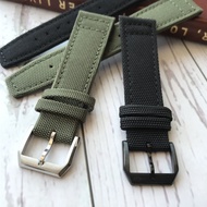 Canvas Genuine Leather Watch Strap Suitable for IWC Portugal Portugal Portugal Fino Mark Pilot The Little Prince 20 21 22