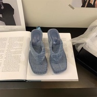 Dép Cao Gót Đế Dày Đế Vuông Đế Xuồng Đi Biển Mùa Hè Mới Cho Nữ Dép Cao Gót Đế Xuồng Đế Bằng Đế Xuồng