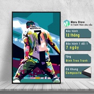Cr7 Wall Painting, Super Beautiful Sevenths, Specializing in Decorating Gaming Corners or Net Rooms