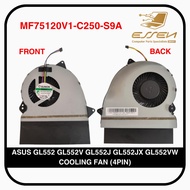 ASUS MF75120V1-C250-S9A FOR GL552 GL552V GL552J GL552JX GL552VW COOLING FAN (4PIN)