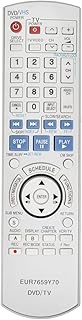 AULCMEET EUR7659Y70 Replacement Remote Control Compatible with Panasonic DVD VHS Recorder VCR HDMI C