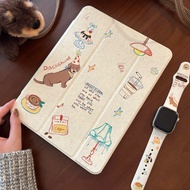 Ipad Case puppy Gen11 Air5/4 Pro11 2025 Air7/6 11 mini7 cute retro Gen6/5 Gen11