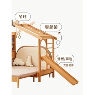 Children's Bed Ice Bed Montessori Pull-out Floor Bed Beech Platform Bed Boys Girls Roof Bed Solid Wo