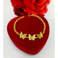 24K CRYSTAL PLATED CHAIN BRACELET + 24K GOLD PLATED