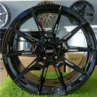 BW Wheels B166 18 Inch 8.5JJ 5H112 ET35 Flat Black