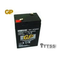 GP Back Up Battery 6V 4.5AH Rechargeable Sealed Lead Acid VRLA Battery for toys, emergency light et