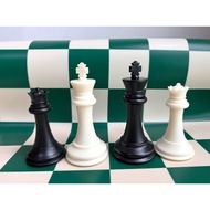 Heavily Weighted Tournament Chess/ 51CMX51CM Silicon Mat/ 10.6CM (4") King’s Height/ EXTRA Queens