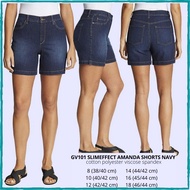 Women's Branded SHORTS - GLORIA VANDERBILT 101 SLIMEFFECT AMANDA SHORTS