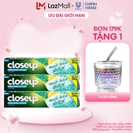 Combo 3 Kem Đánh Răng Closeup Giúp Làm Trắng Răng Tự Nhiên Sau 2 Tuần Với Chiết Xuất Chanh Và Muối B