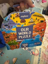 Mideer Our World Puzzle圓形地圖拼圖
