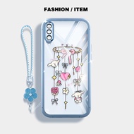 YBD Clear Case For Samsung Galaxy A50 A50S A30S A307 A03S A02S M02S A025 A307 Phone Shell Wind Chime