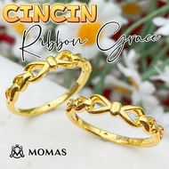 Cincin Ribbon Grace Emas 916 Original Cincin Emas 916 Tulen Cincin Bajet Emas 916 Cincin Murah Emas 