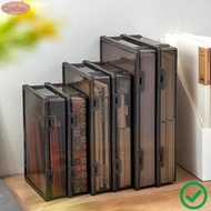 XUESHAN A4 File Box, A4 Dustproof Certificate Storage Box,  Multifunctional Plastic Transparent Data