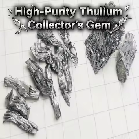 Premium Thulium Crystal Distillation Tm 99.99% Figurine for Home Decor and Collection