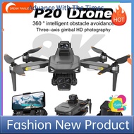UAV ♙New P20 Pro HD Aerial Photography Drone Three-axis Intelligent Gimbal 8K Drone GPS Positioning Loss Of Control Return✪